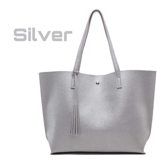 Sleek Top Handle Tote Bag In Various Colors - Picture 5 of 7